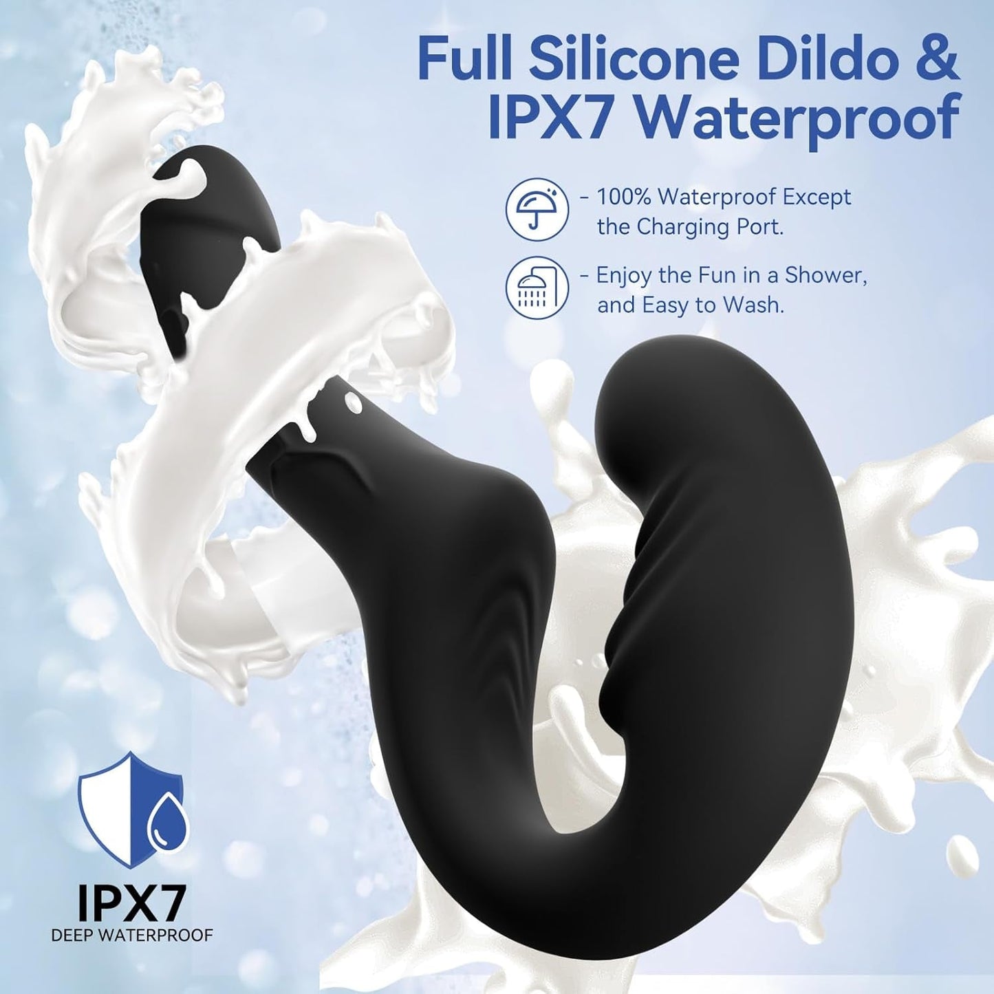 DuoCurve Strapless Strap - On Double Dildo Vibrator - Vixen | Nova Network