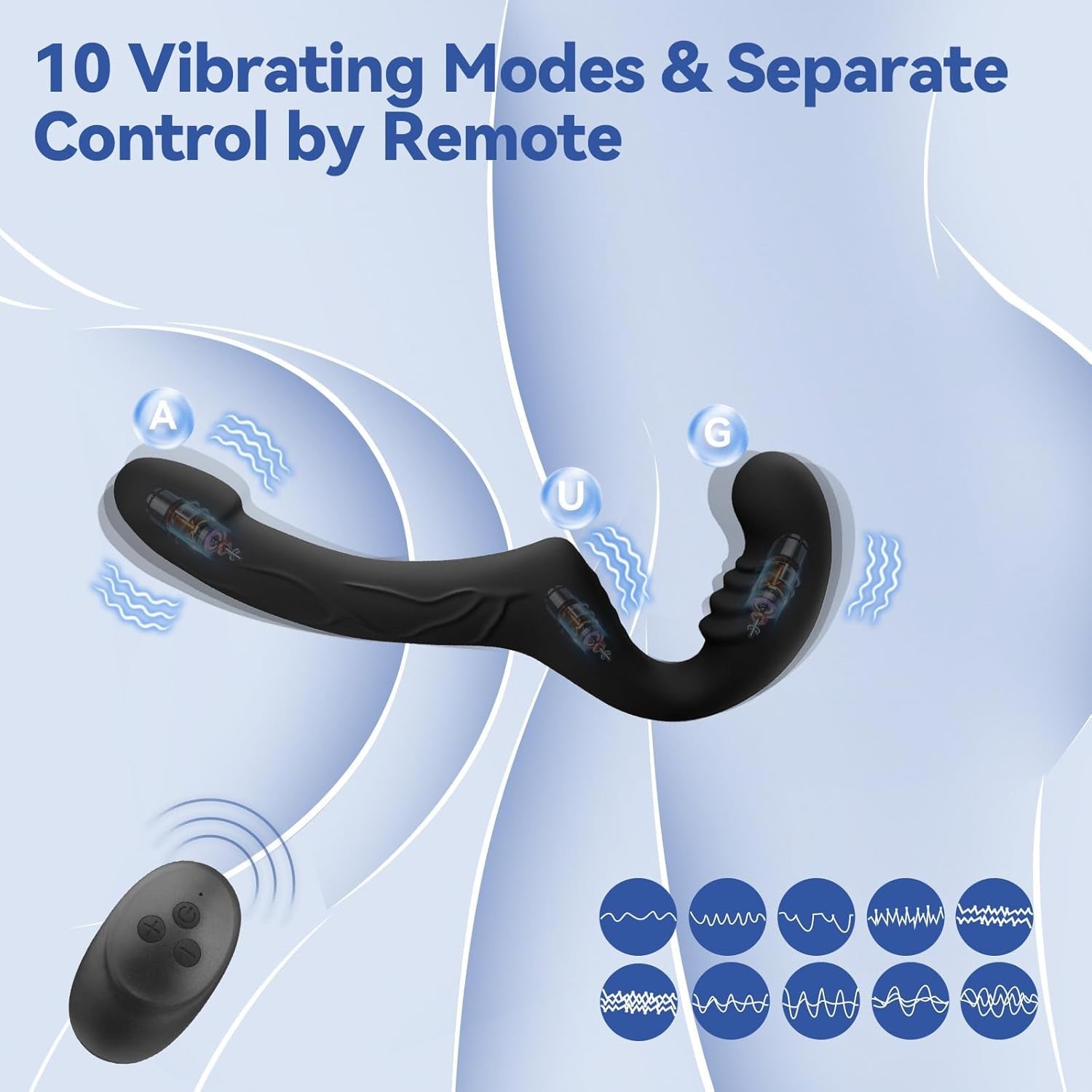 DuoCurve Strapless Strap - On Double Dildo Vibrator - Vixen | Nova Network
