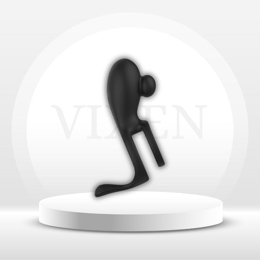 DuoGrip Vibrating Penis & Testicle Clit Stimulation Cock Ring - Vixen | Nova Network