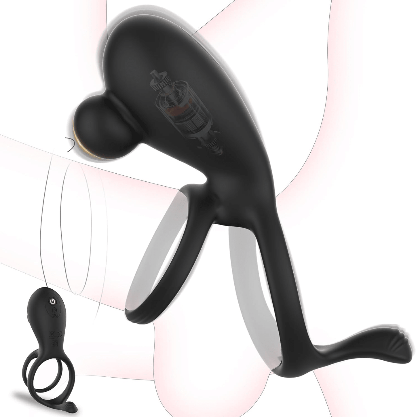 DuoGrip Vibrating Penis & Testicle Clit Stimulation Cock Ring - Vixen | Nova Network