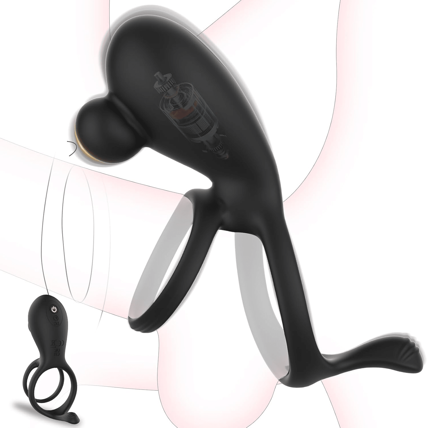 DuoGrip Vibrating Penis & Testicle Clit Stimulation Cock Ring - Vixen | Nova Network