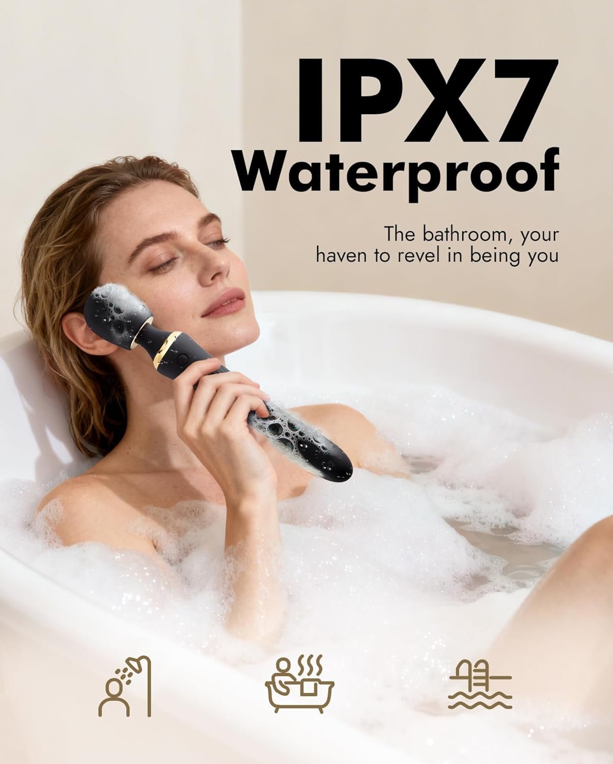 DuoThrust App Control Thrusting Wand Dildo Vibrator - Vixen | Nova Network