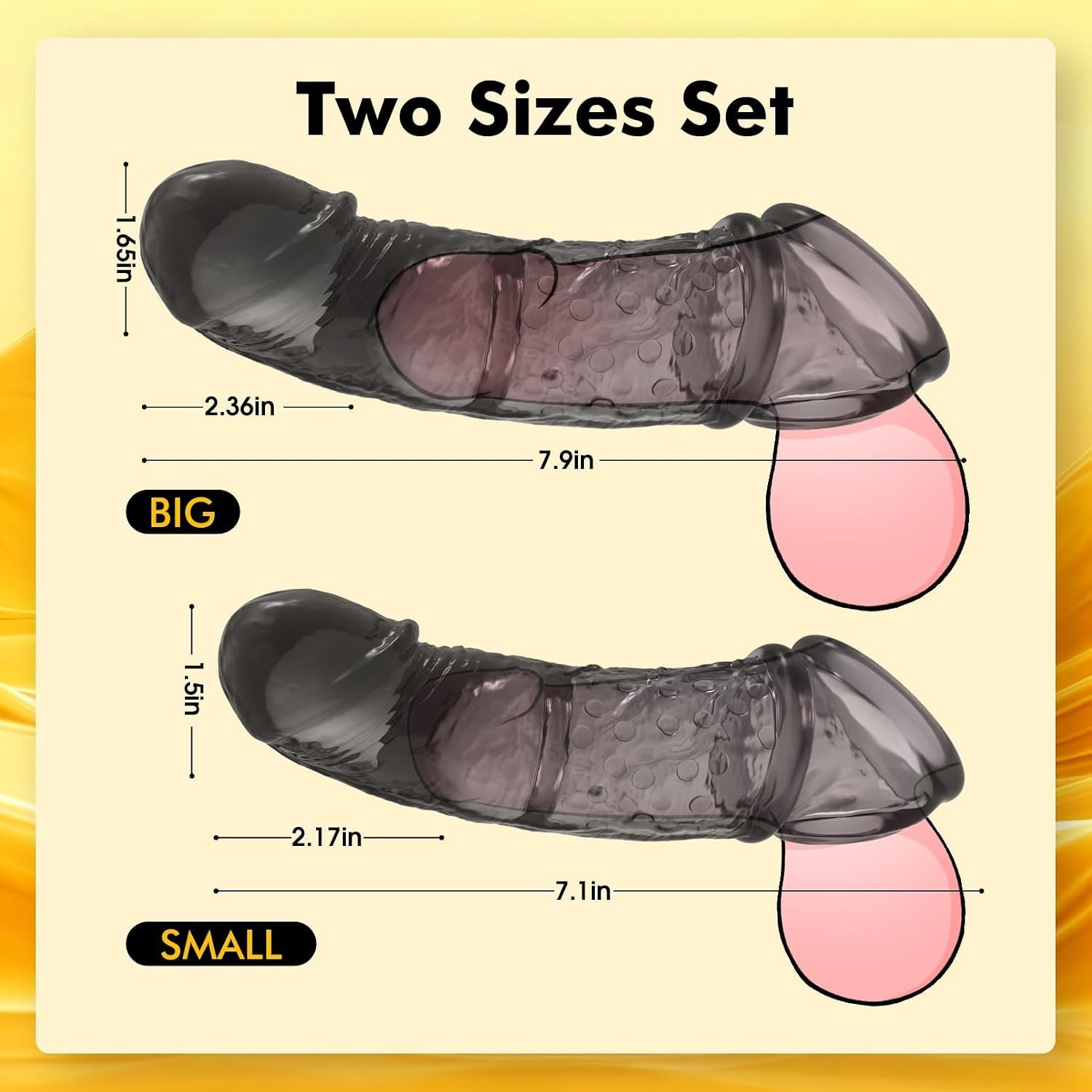 DuoTwin Remote Vibrating Penis Sleeve for Couples - Vixen Adult Playroom