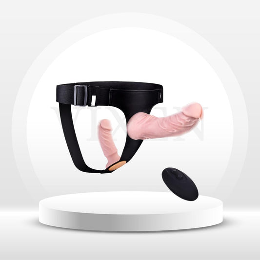 DuoVibe Vibrating Strap - On Dildo Set - Vixen | Nova Network