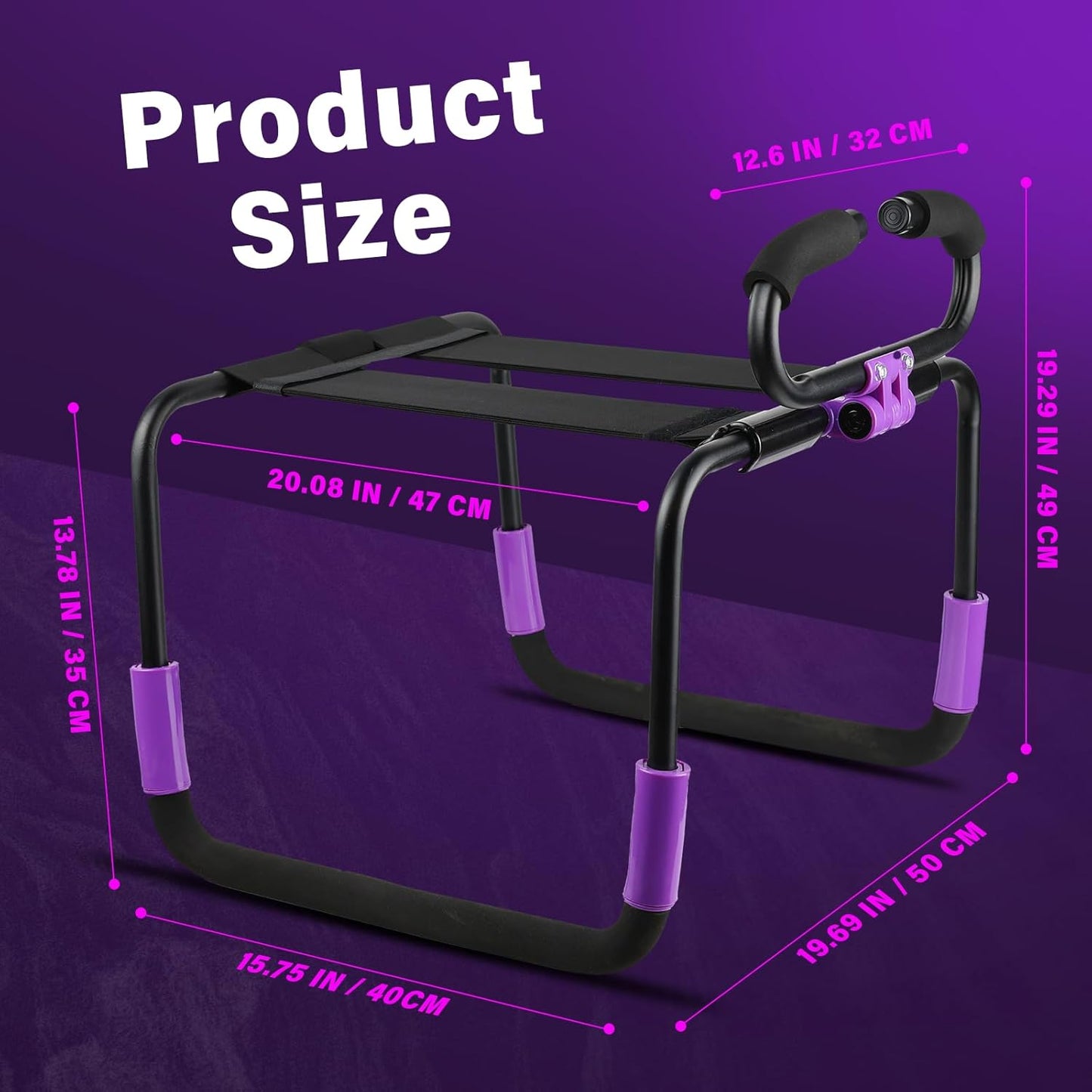 PleasurePerch Foldable Sex Chair No-Assembly Position Aid
