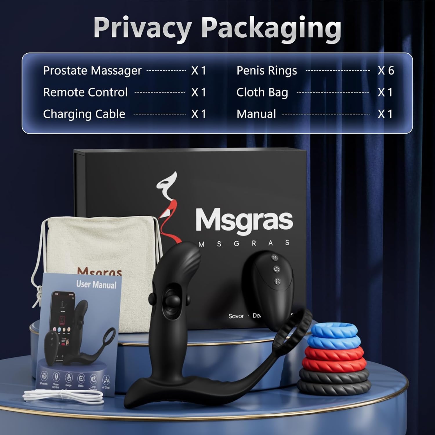TriadCrown Triple Motor Prostate Massager Cock Ring