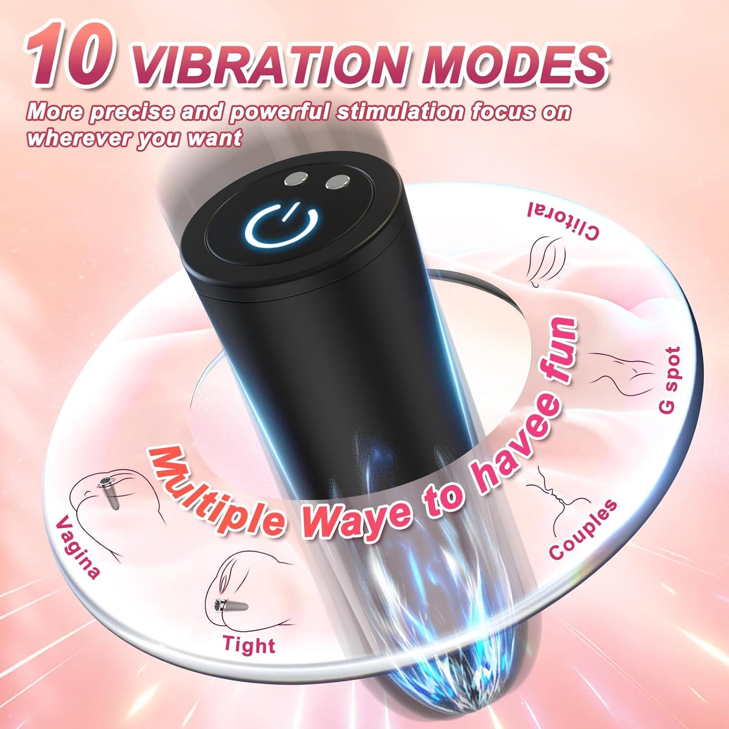 VibeCove 3-in-1 Vibrating Male Stroker Pocket Pussy