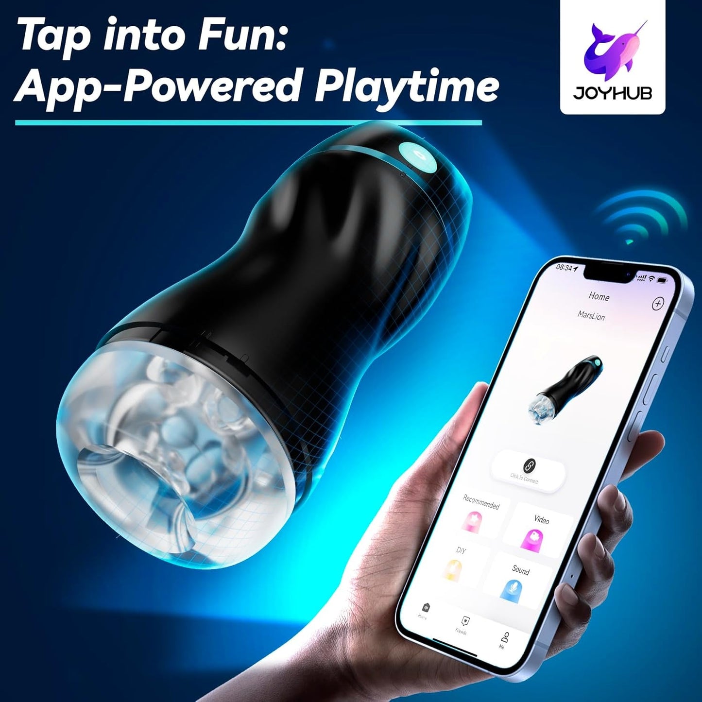 EchoCompanion AI Lover Male Masturbator | App Suction & Vibe - Vixen | Nova Network