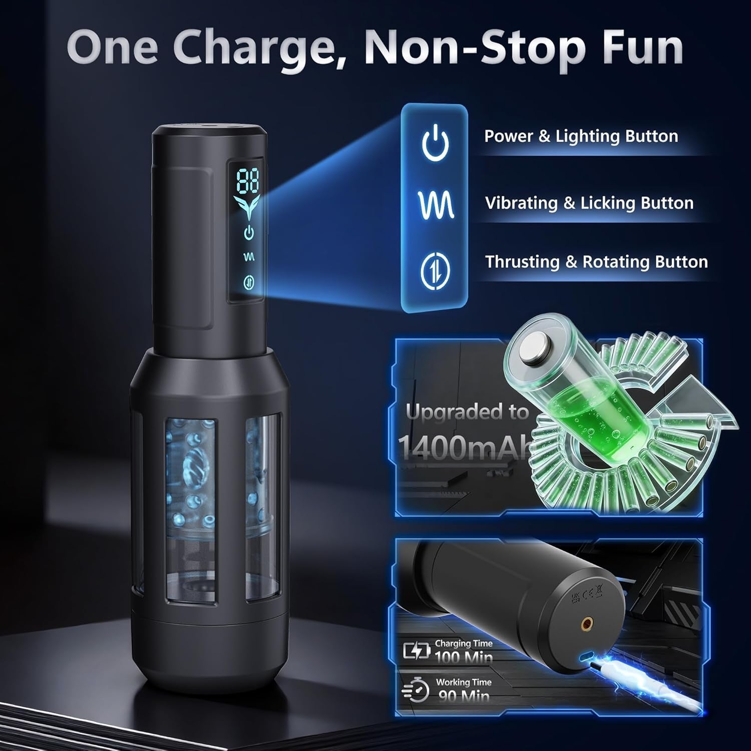 EchoStroke AI Interactive Masturbator - Vixen Adult Playroom