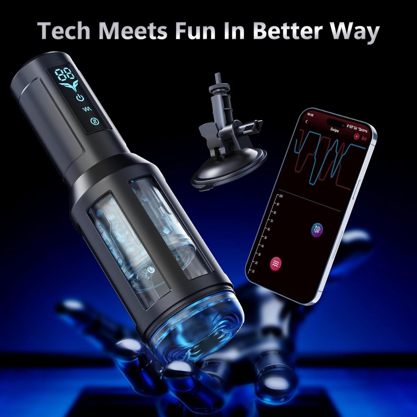 EchoStroke AI Interactive Masturbator - Vixen Adult Playroom