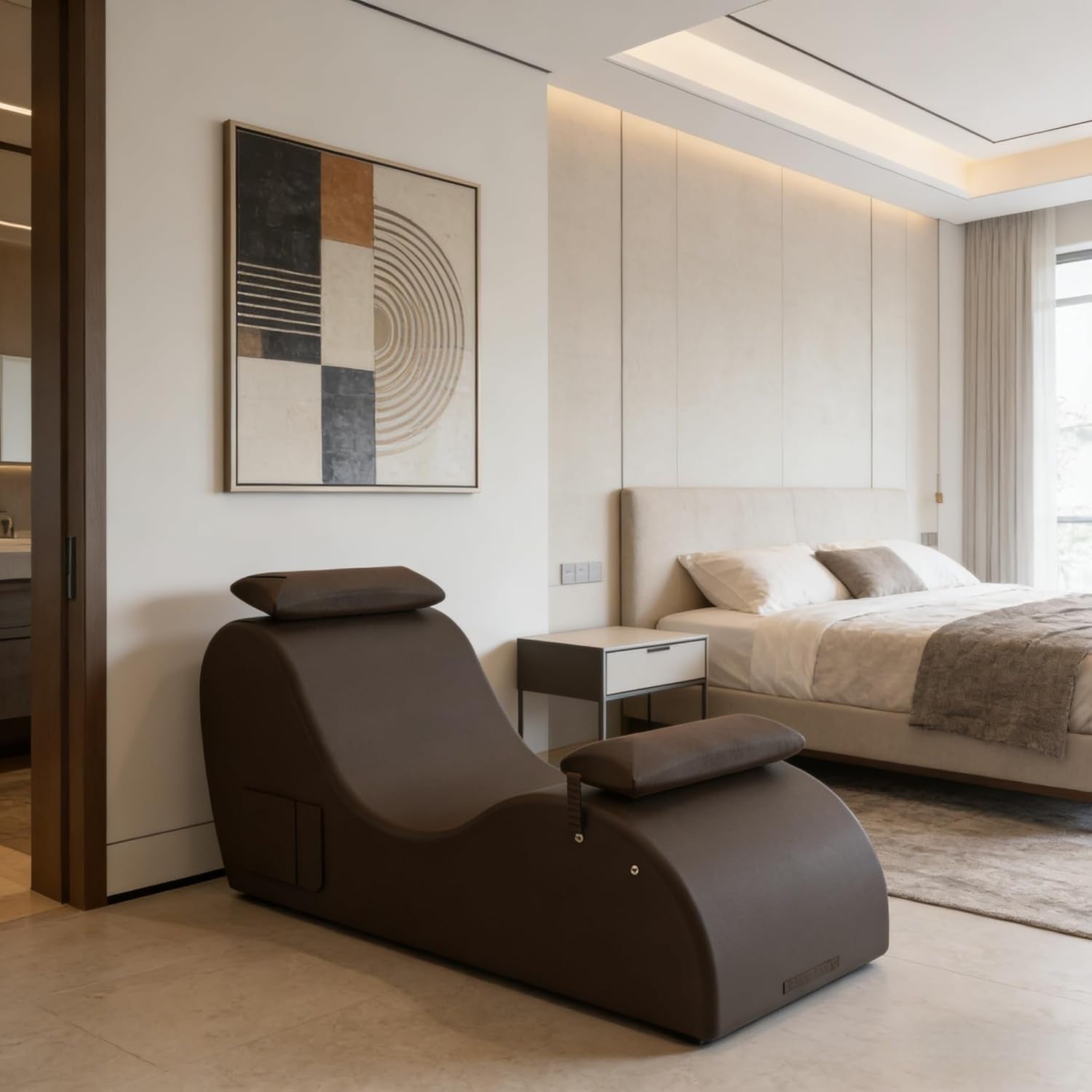 BronzeArc Brown Sex Chaise Lounge Chair