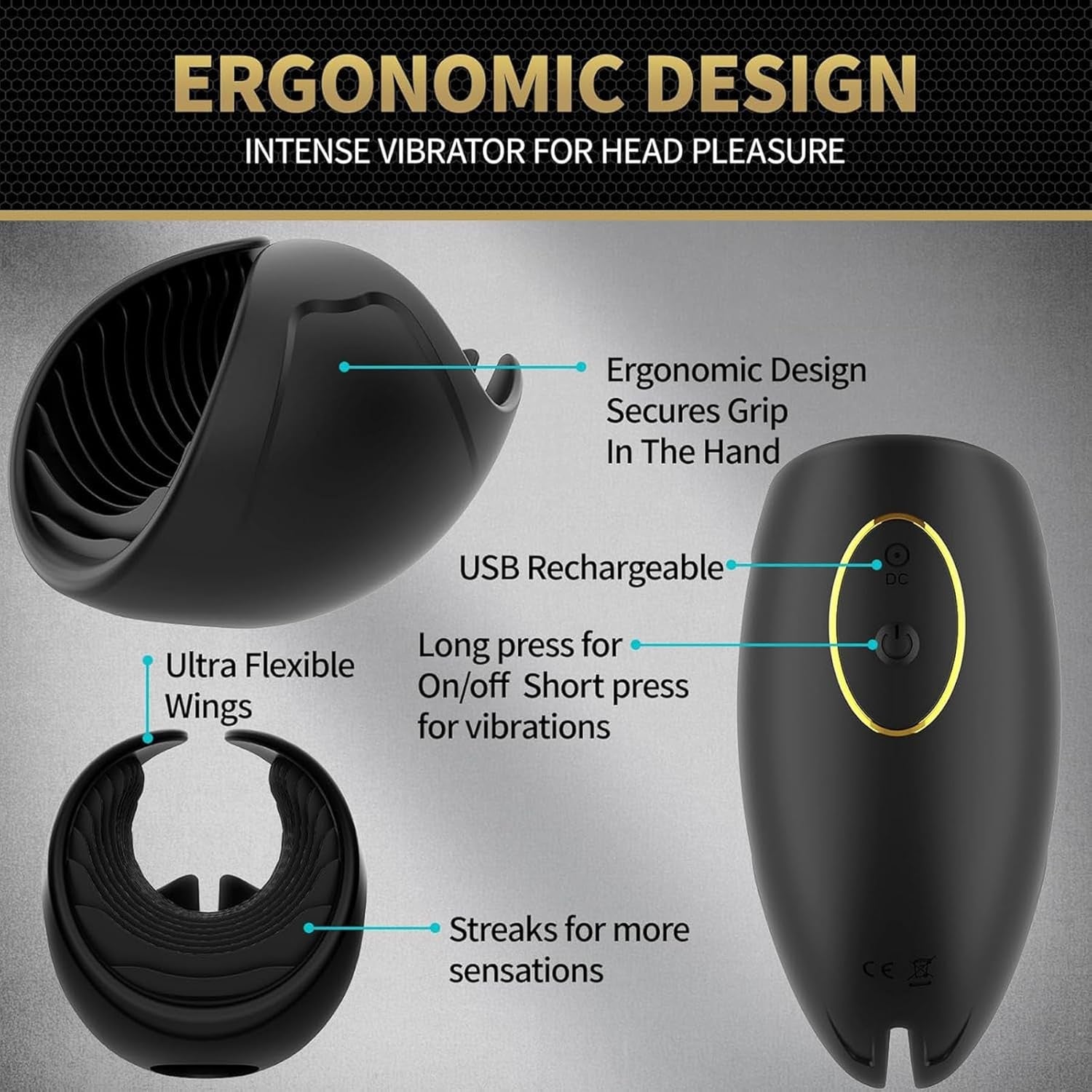 EdgeWrap Male Vibrator Training Masturbator, 10 Modes - Vixen | Nova Network