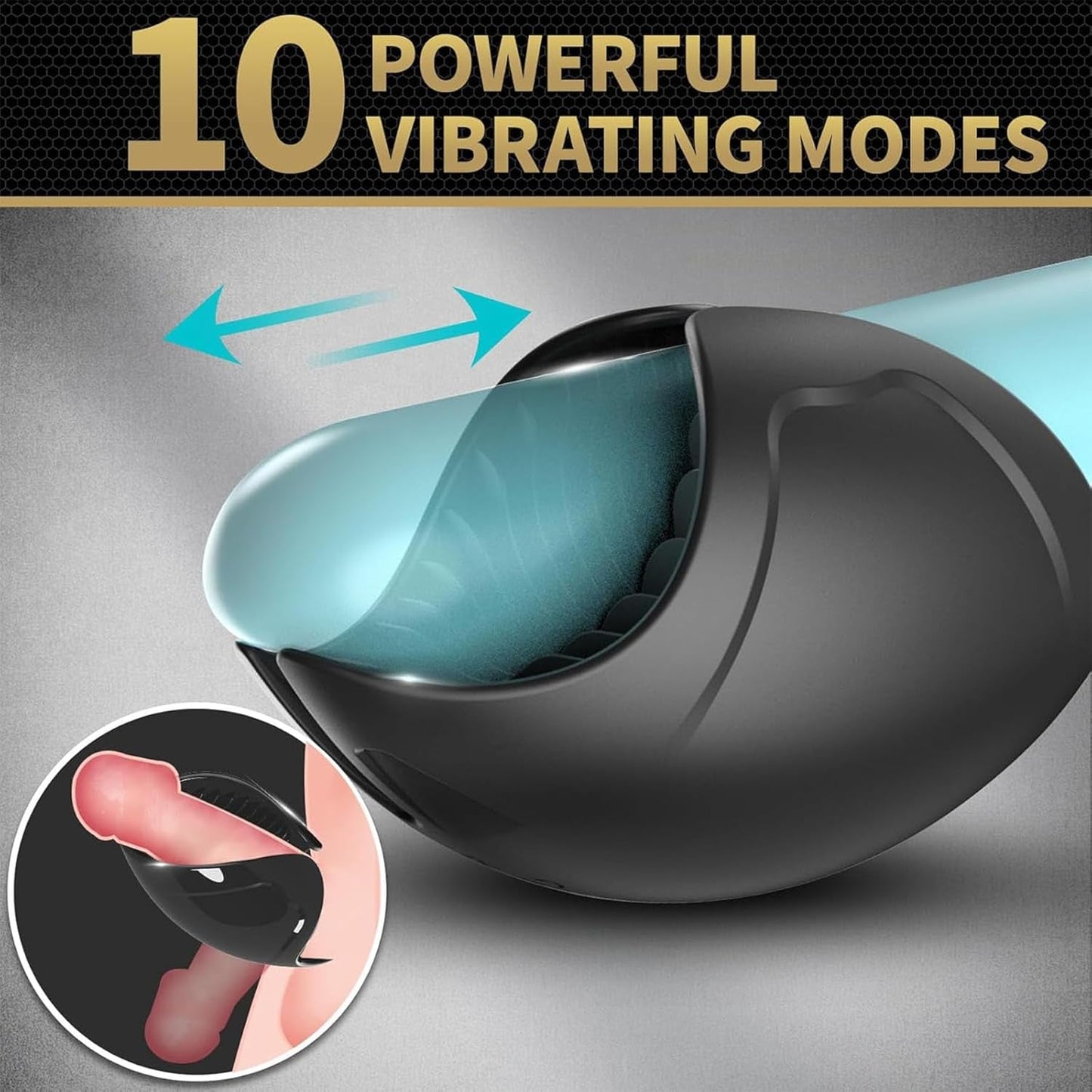 EdgeWrap Male Vibrator Training Masturbator, 10 Modes - Vixen | Nova Network