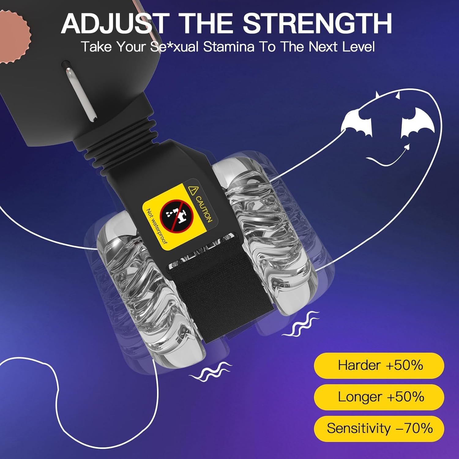 RogueDrive Wearable Male Masturbator Trainer with Remote