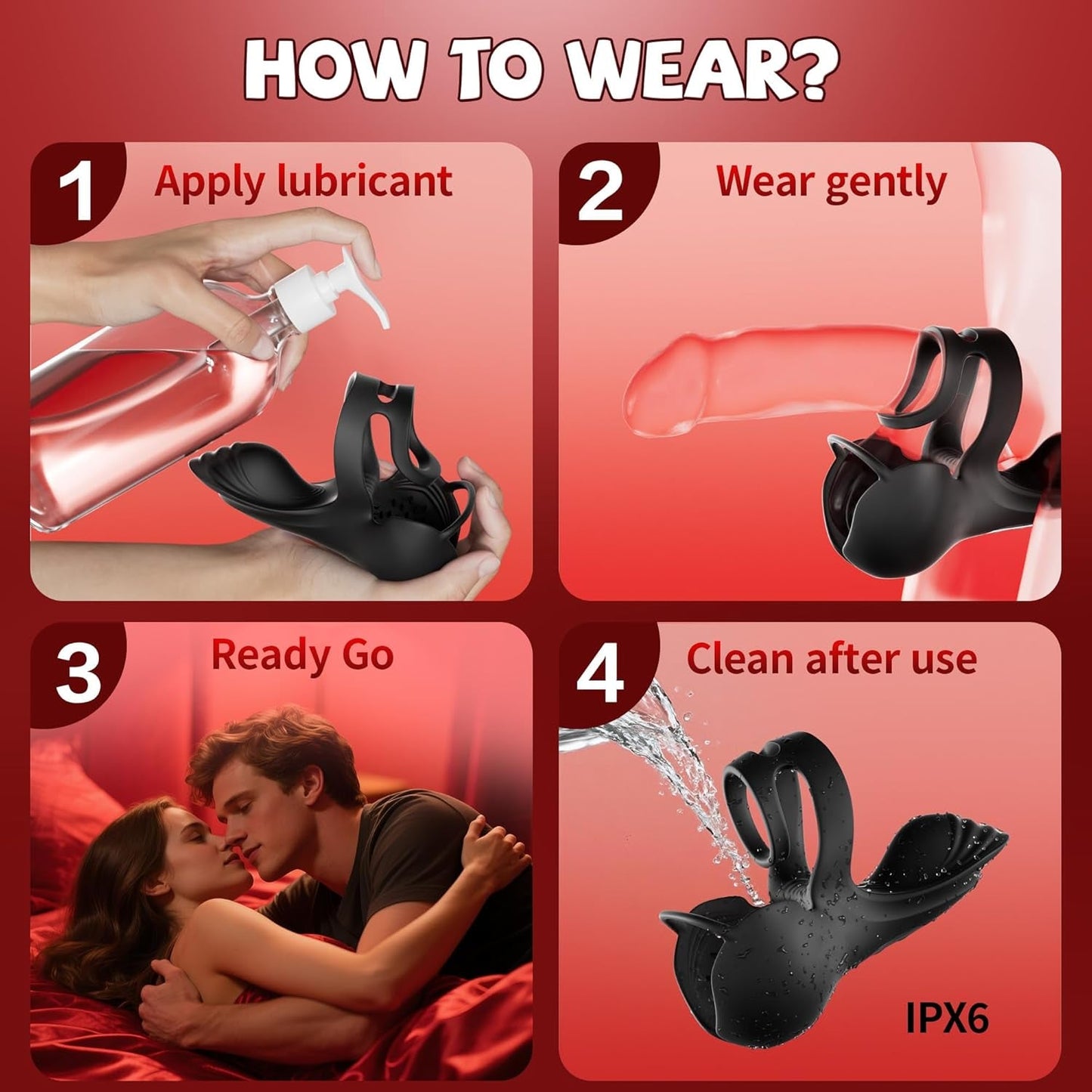 EmberWrap Heating Testicle Wrap Cock Ring - Vixen | Nova Network