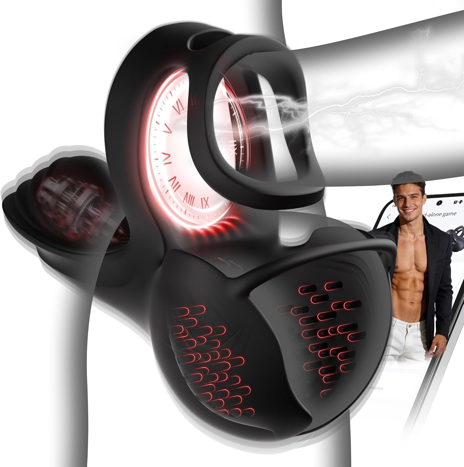EmberWrap Heating Testicle Wrap Cock Ring - Vixen | Nova Network