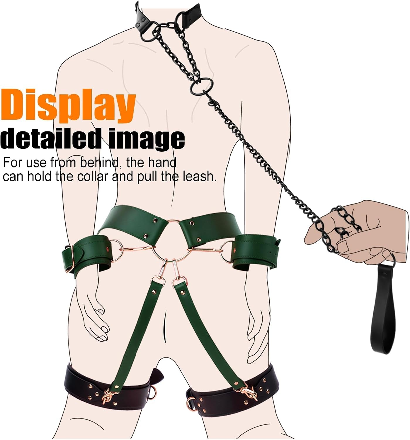 EmeraldBind 10-Pc BDSM Restraint Set for Couples - Vixen Adult Playroom