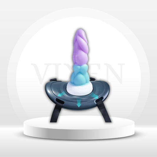 EmeraldRide Suction Cup Dildo Saddle Mount - Vixen | Nova Network