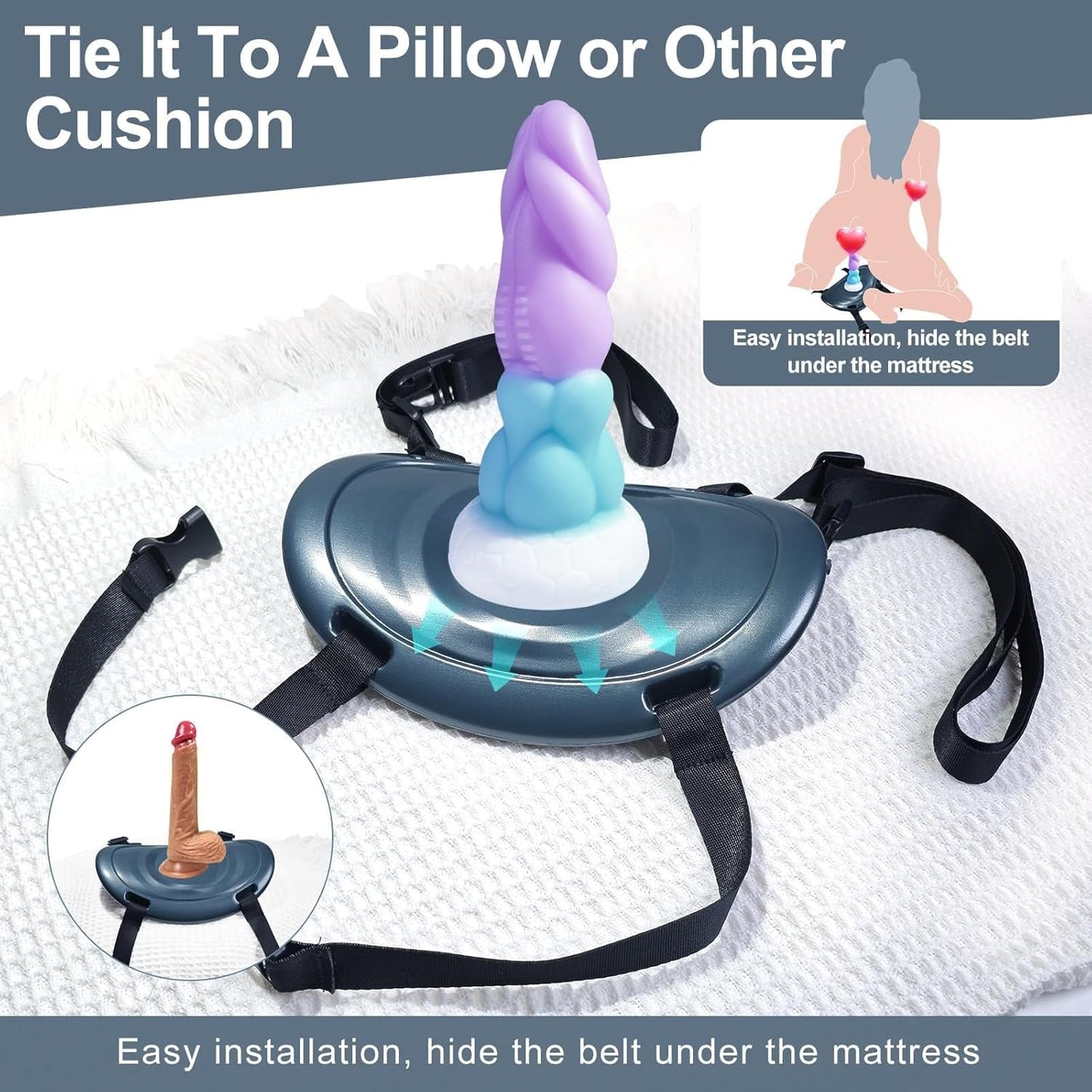 EmeraldRide Suction Cup Dildo Saddle Mount - Vixen | Nova Network