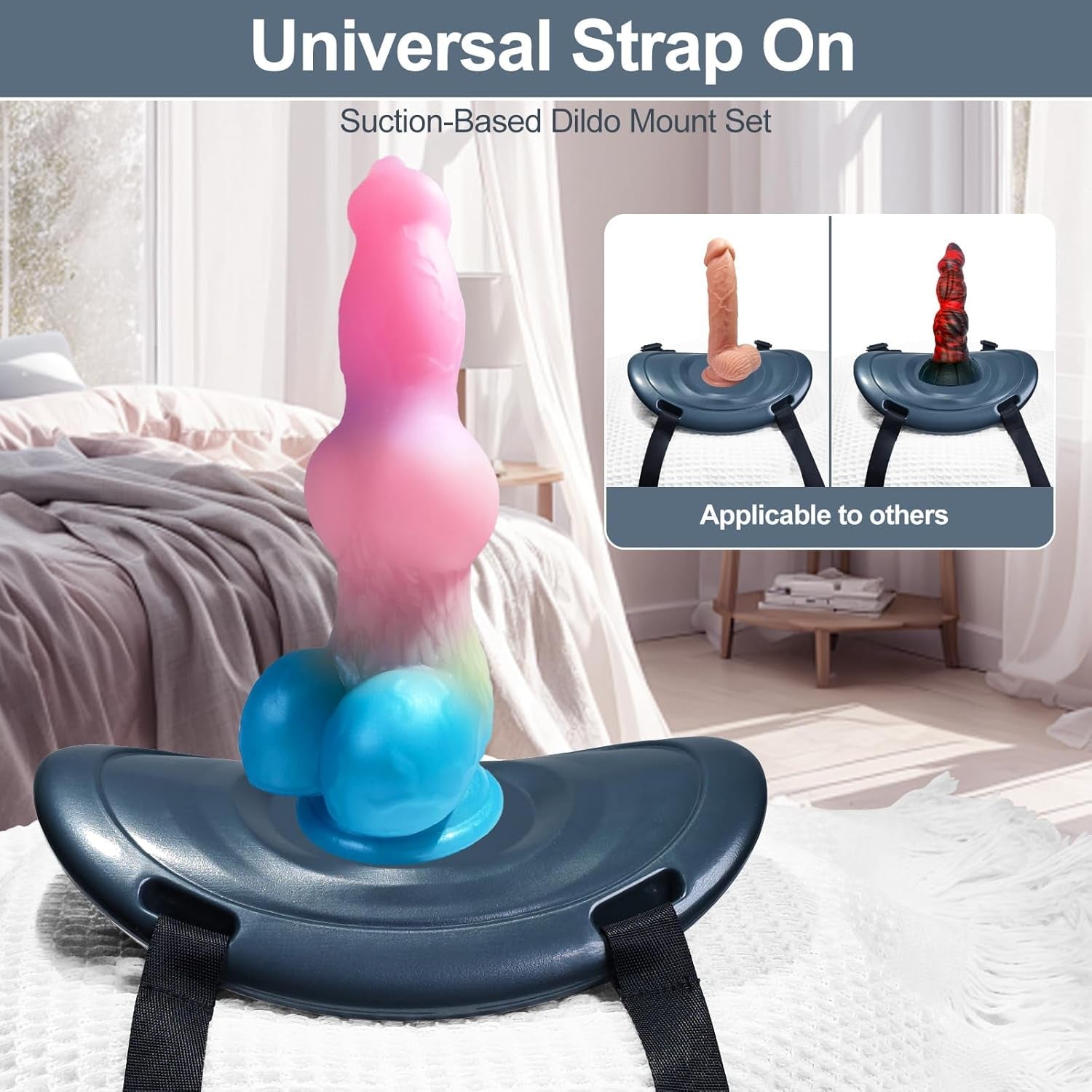 EmeraldRide Suction Cup Dildo Saddle Mount - Vixen | Nova Network