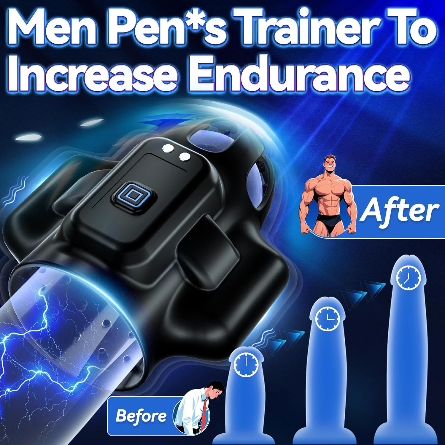 EnduroPulse 4 - in - 1 Glans Trainer Penis Vibrator - Vixen | Nova Network