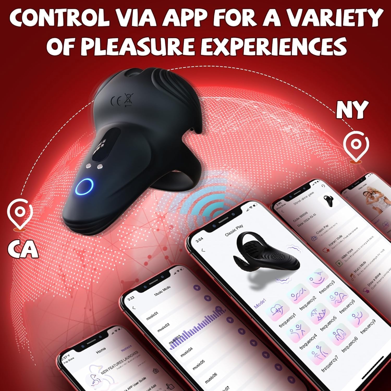 EnduroVibe App Control Penis Ring - Vixen | Nova Network