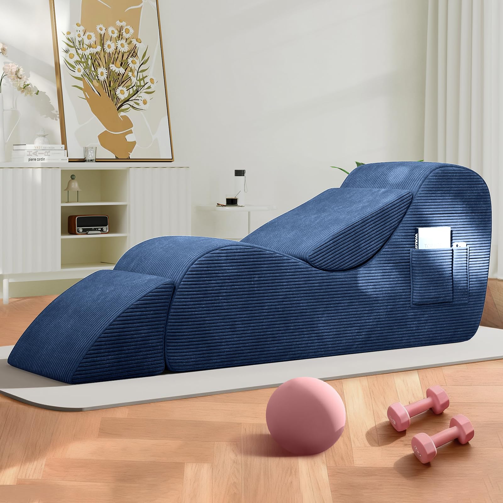 Ergonomic Blue Pleasure Lounge Chaise - Vixen | Nova Network