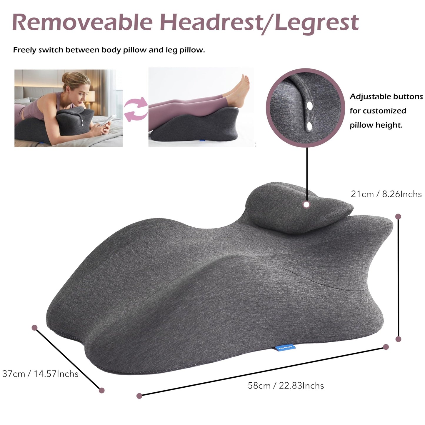 Ergonomic Couples Intimacy Position Wedge Pillow - Vixen | Nova Network