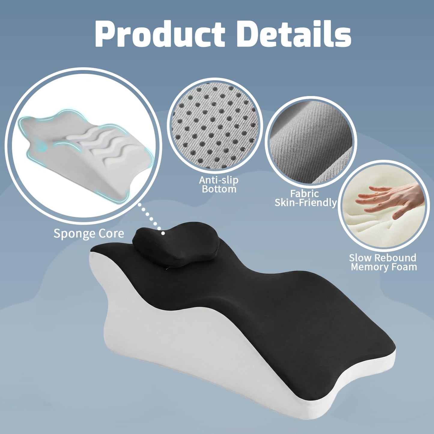 Ergonomic Couples Positioning Support Wedge Pillow - Vixen | Nova Network