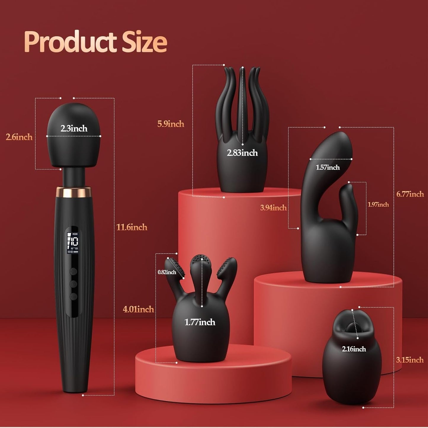EvoRipple Premium Wand Vibrator Kit - Vixen | Nova Network