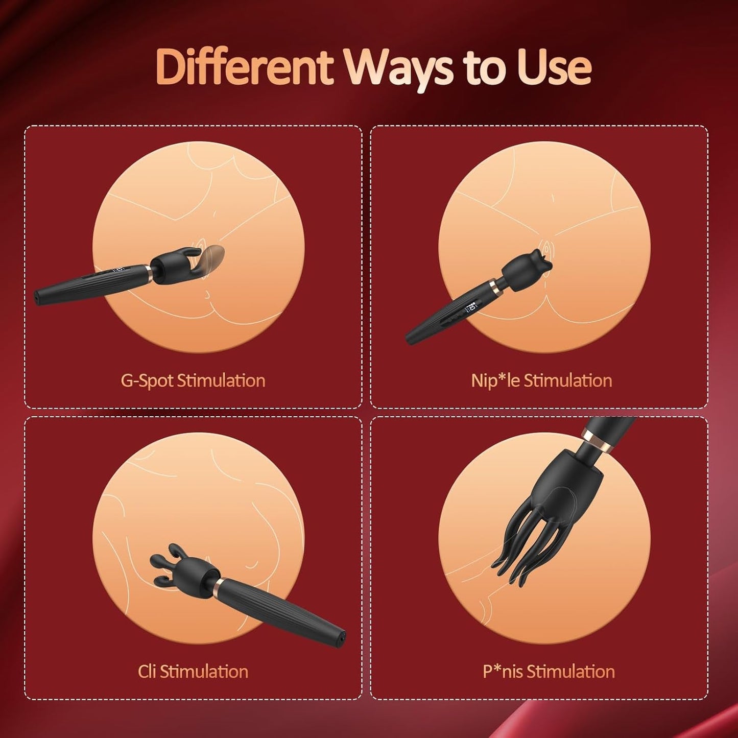 EvoRipple Premium Wand Vibrator Kit - Vixen | Nova Network