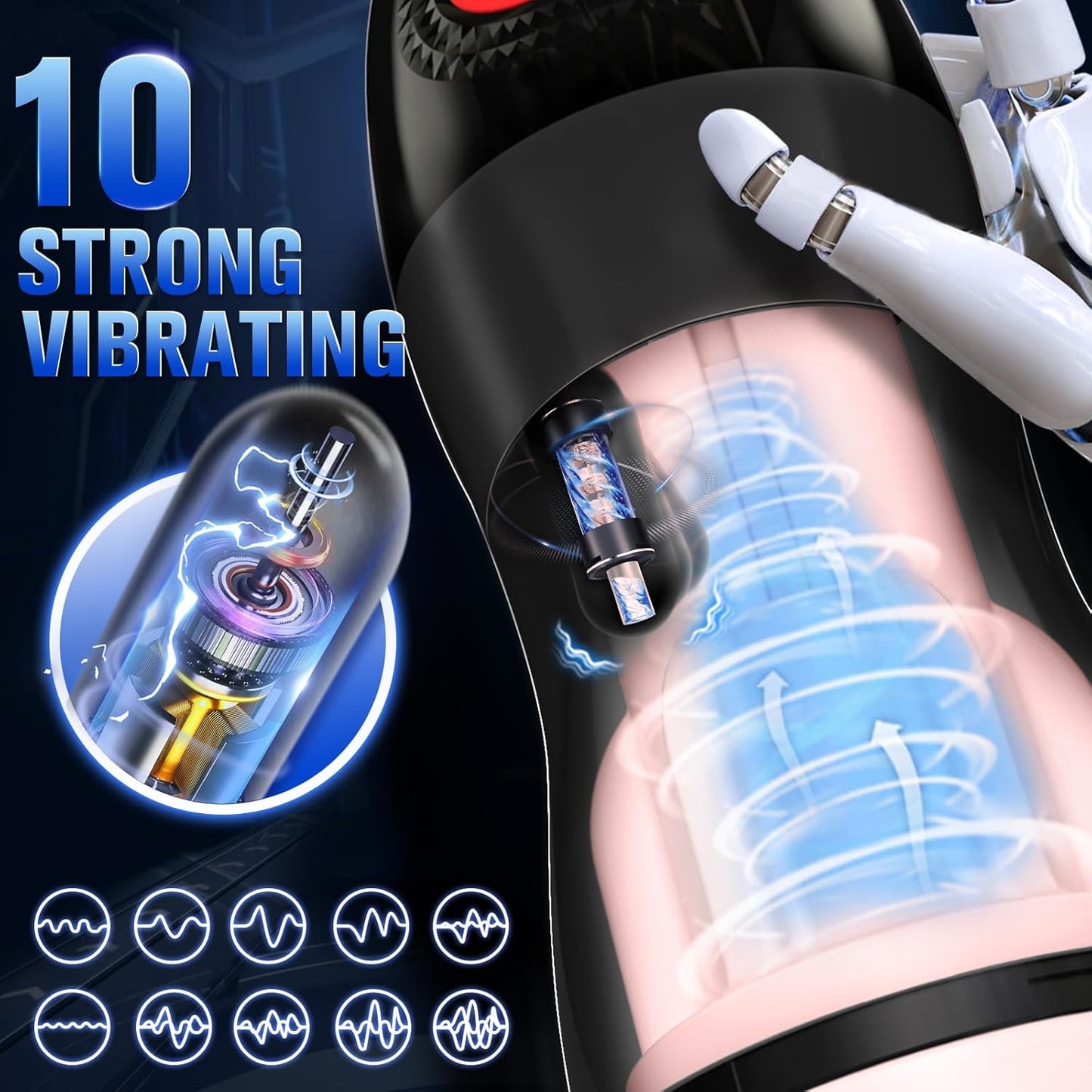 SmartStroke AI App-Control Heating Suction Male Stroker