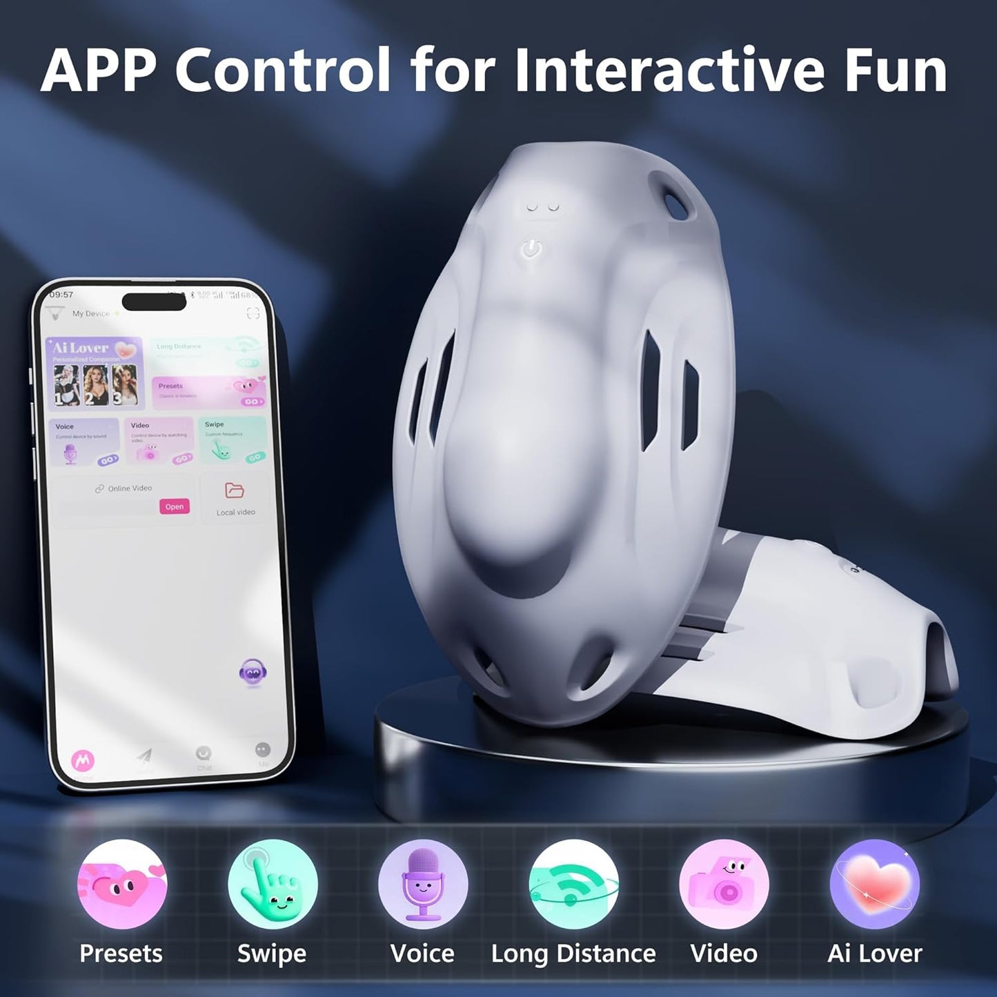 AxisLink Wearable Male Vibrator Trainer with AI Sync