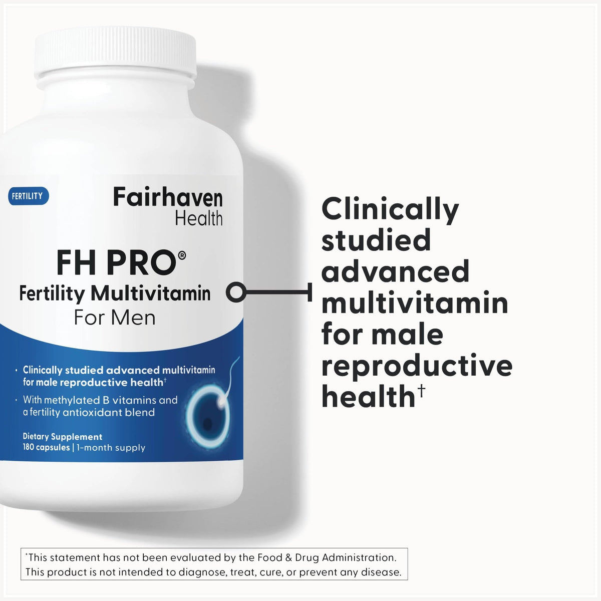 Fairhaven Health FH PRO Fertility Multivitamin for Men, 180 Capsules - Vixen Adult Playroom