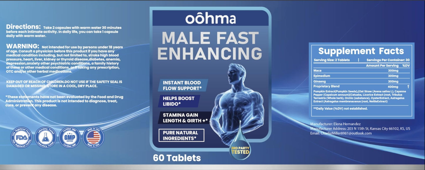 Fast - Acting Male Blood Flow Booster - Vixen | Nova Network