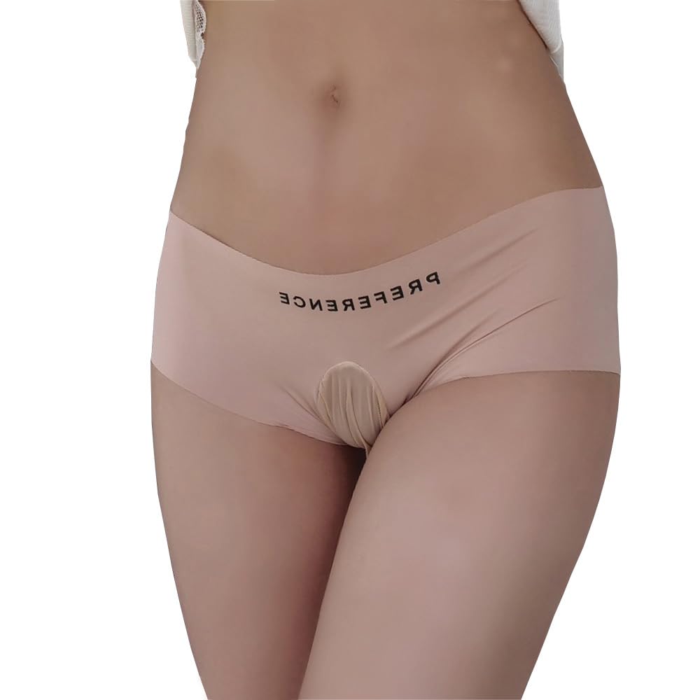 FASXIR Crotch Opening Panties Seamless Underwear Japanese Style Pouch Briefs Bikini Sexy Ice Silk T Back Thongs for Women Men (US, Alpha, One Size, Regular, Regular, Pink Pouch Style) - Vixen | Nova Network