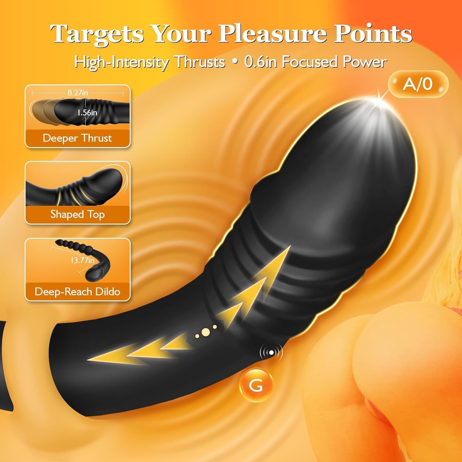 TwinCurve Dual-Ended Pleasure Beads Thrusting Dildo