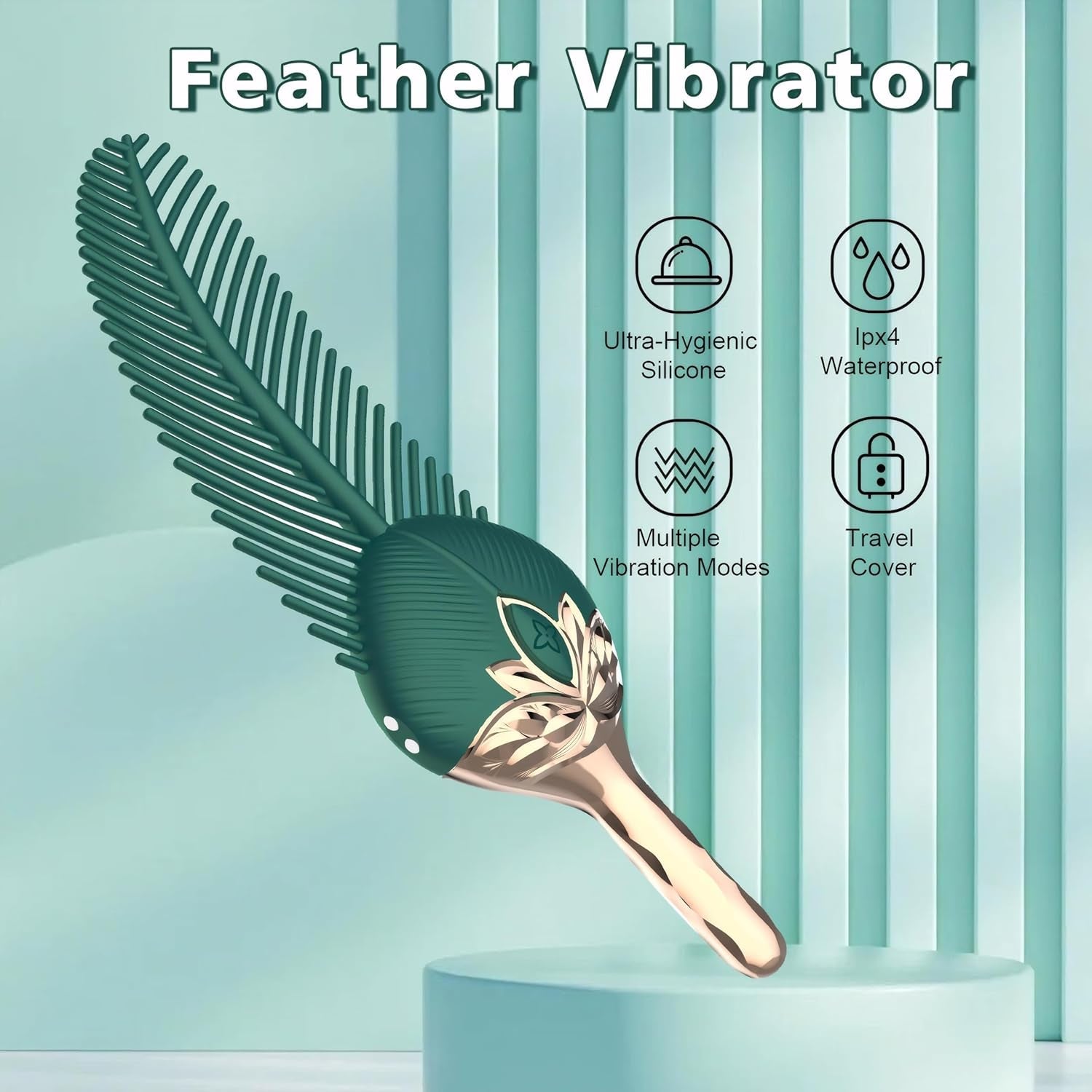 FeatherLush Teasing BDSM Clit & Nipple Vibrator - Vixen | Nova Network