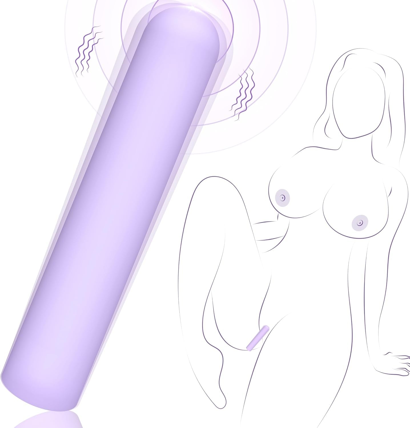 FeatherTouch Mini Bullet Vibrator – 10 Modes, Waterproof & Quiet - Vixen Adult Playroom
