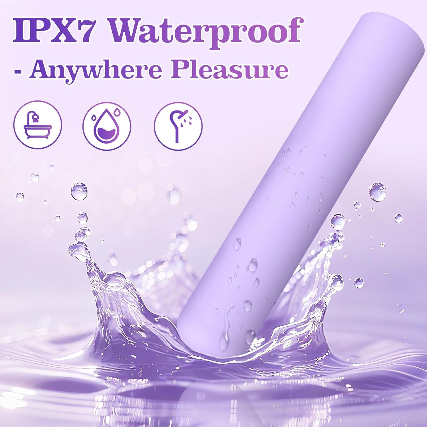 FeatherTouch Mini Bullet Vibrator – 10 Modes, Waterproof & Quiet - Vixen Adult Playroom