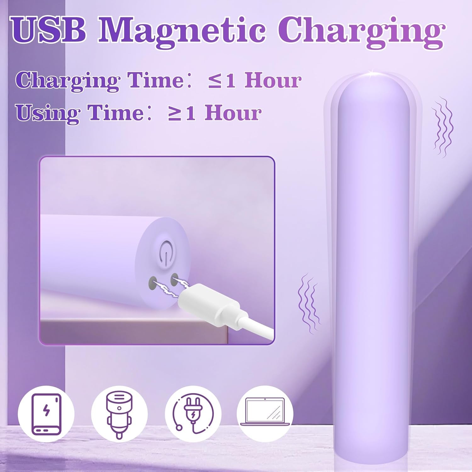 FeatherTouch Mini Bullet Vibrator – 10 Modes, Waterproof & Quiet - Vixen Adult Playroom