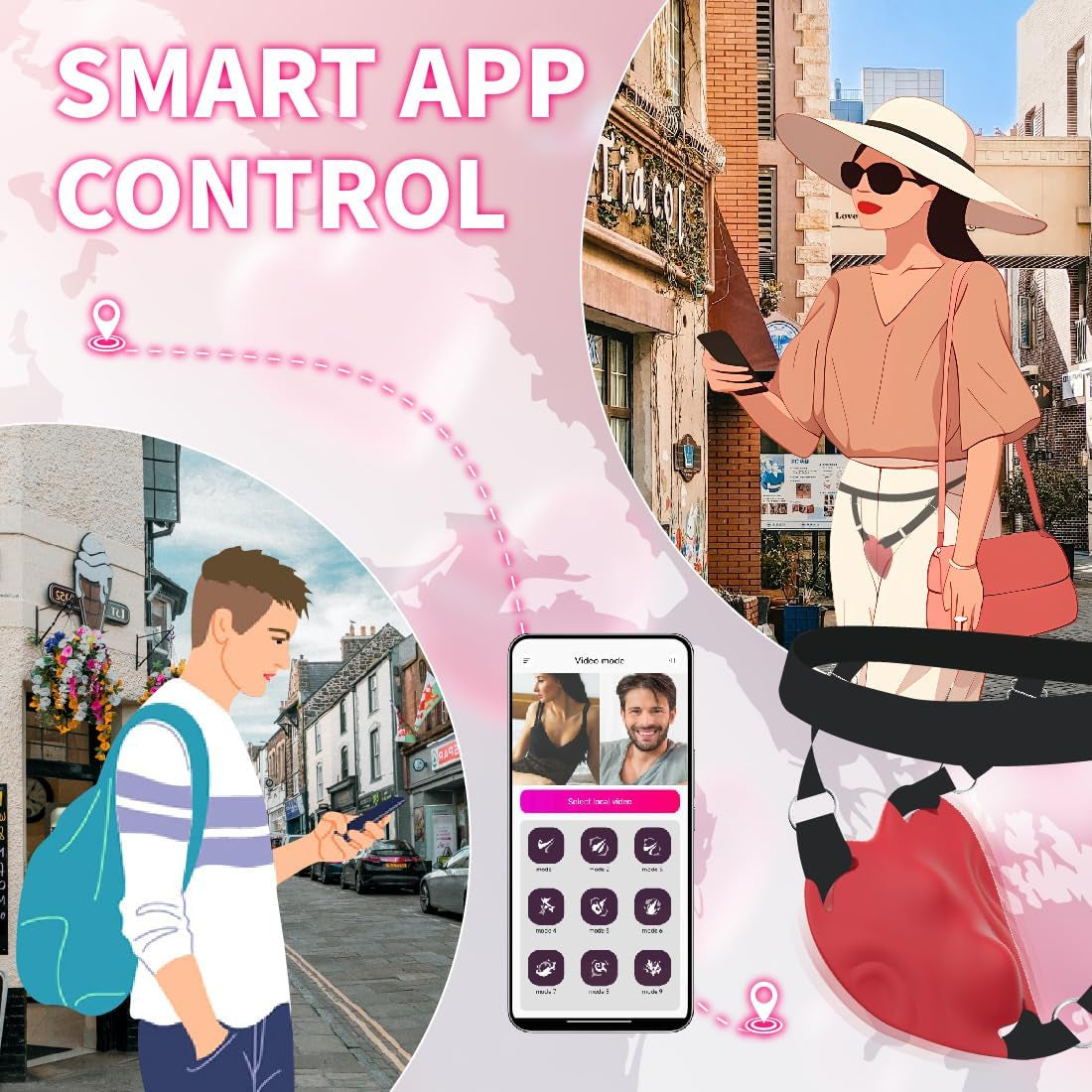 RoséMuse App Control Heart-Shaped Panty Vibrator 