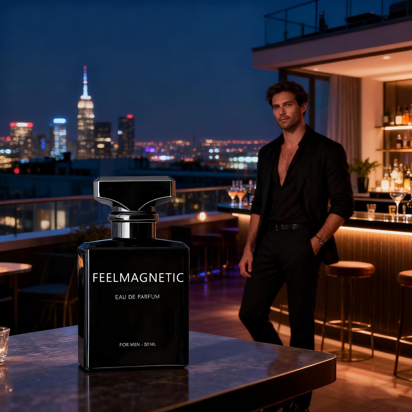 FeelMagnetic Eau de Parfum with Pheromones - Infused Cologne for Men - Long - Lasting Perfume Social Confidence 50ml - Vixen | Nova Network