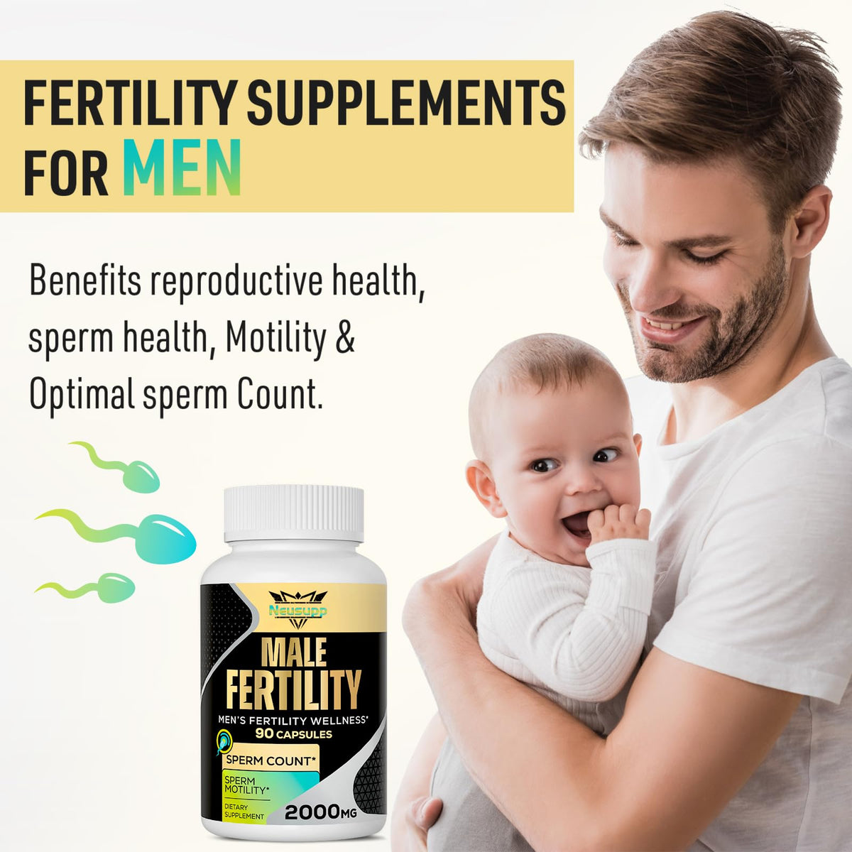 Fertility Supplement for Men with CoQ10 & Maca | Neusupp - Vixen Adult Playroom