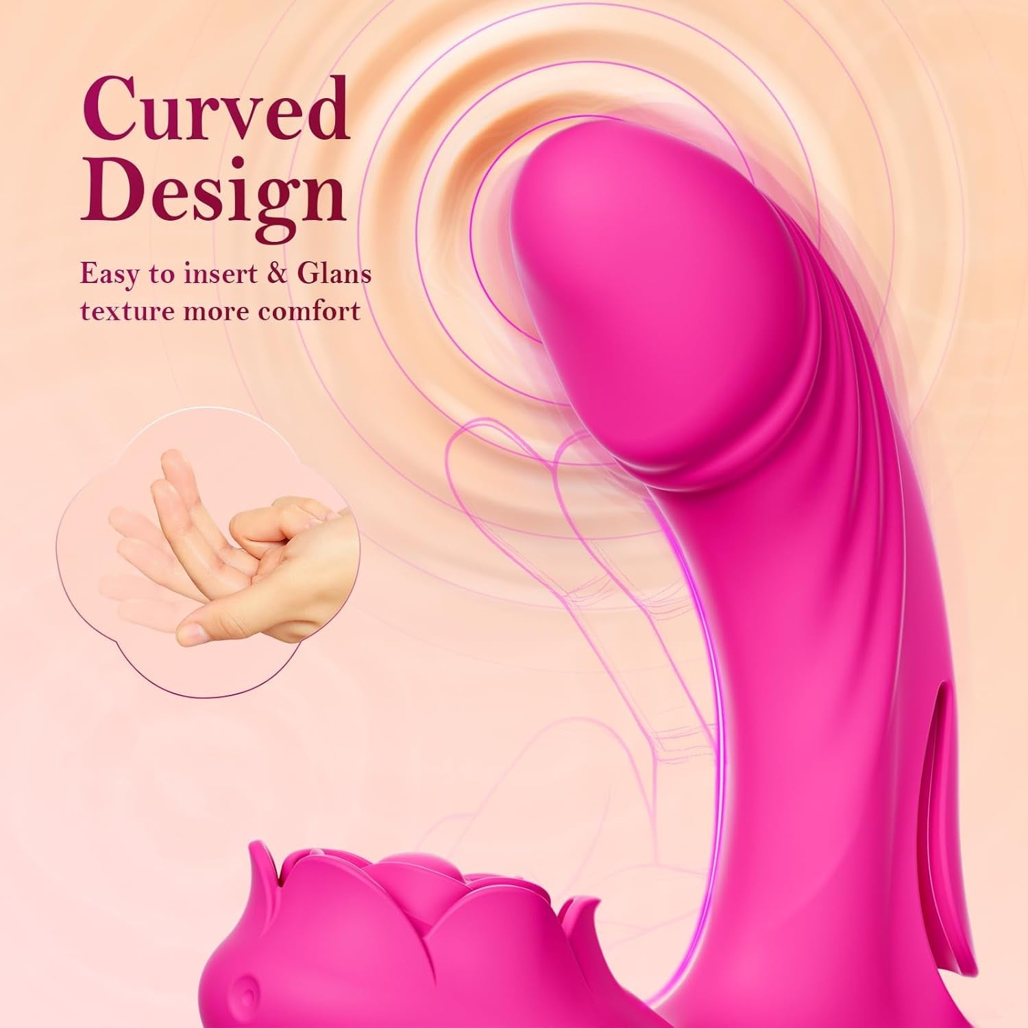 FingerBloom App - Control Rose Flapping Finger Vibrator - Vixen | Nova Network