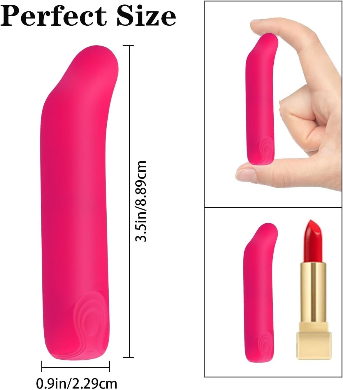 FingerTip Mini Finger Bullet Vibrator – 10 Modes, Waterproof - Vixen Adult Playroom
