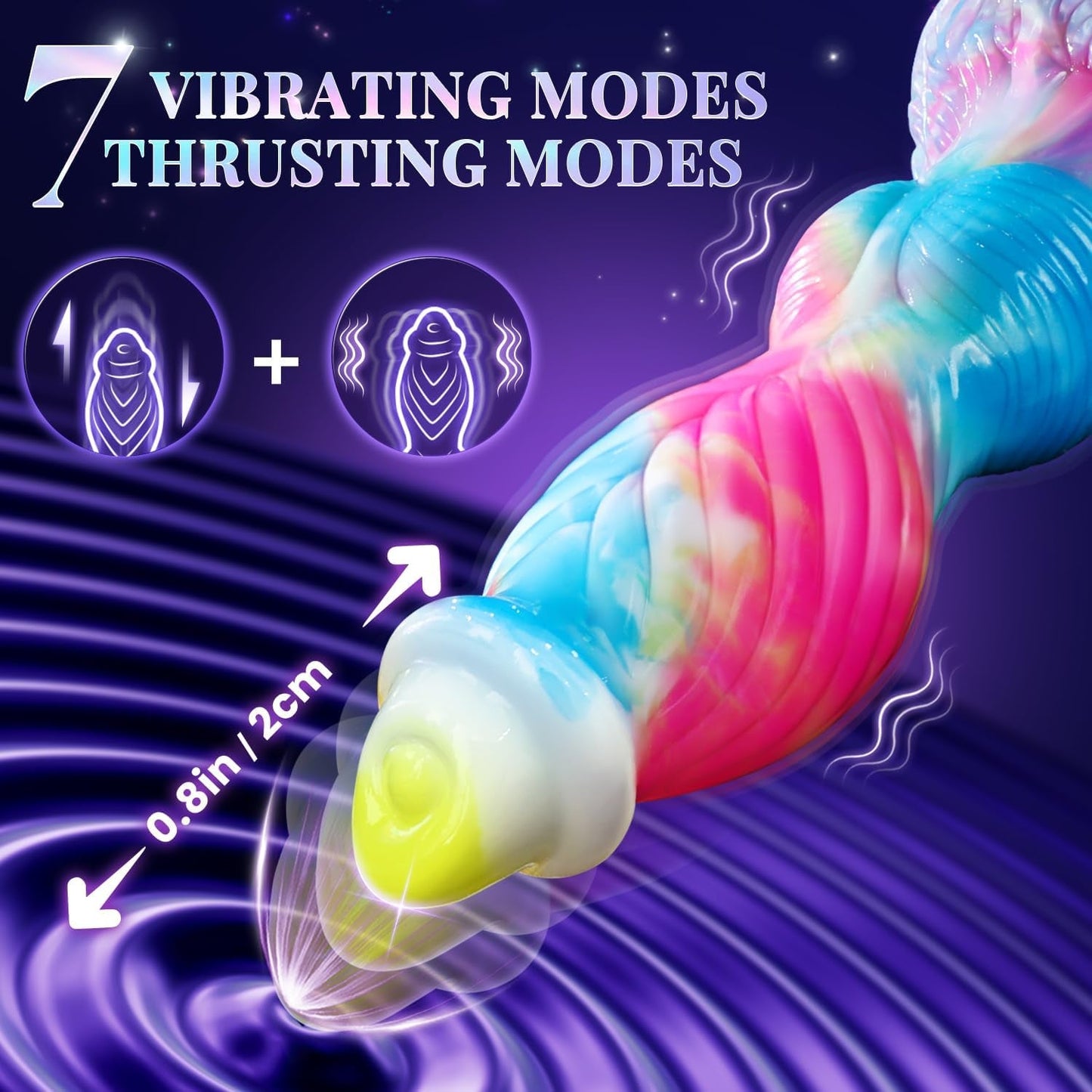 FireBird App-Control Thrusting Fantasy Dildo 10.2" - Vixen | Nova Network