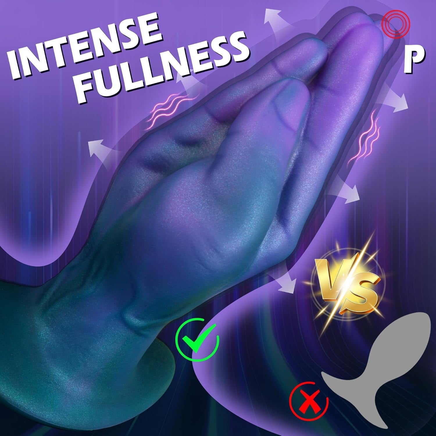 FistForce Large Vibrating Butt Plug - Vixen | Nova Network