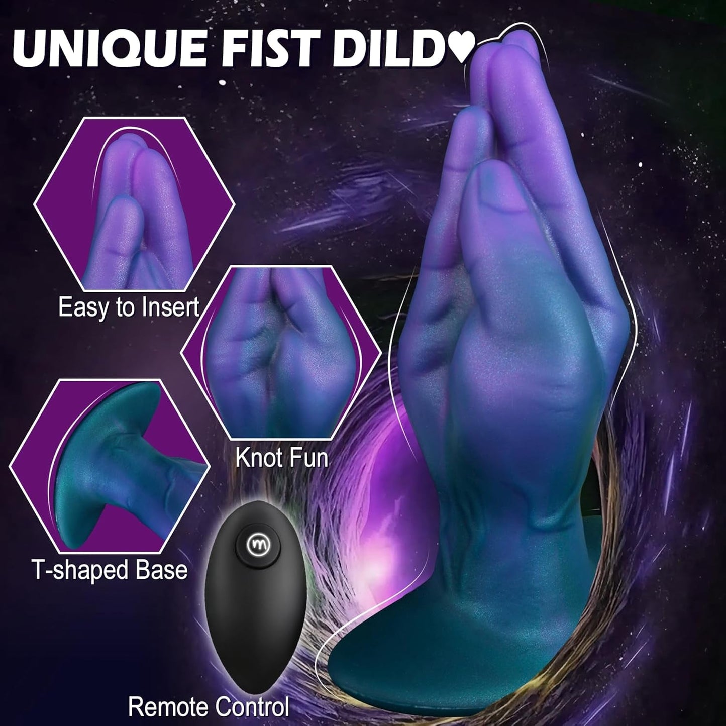 FistForce Large Vibrating Butt Plug - Vixen | Nova Network