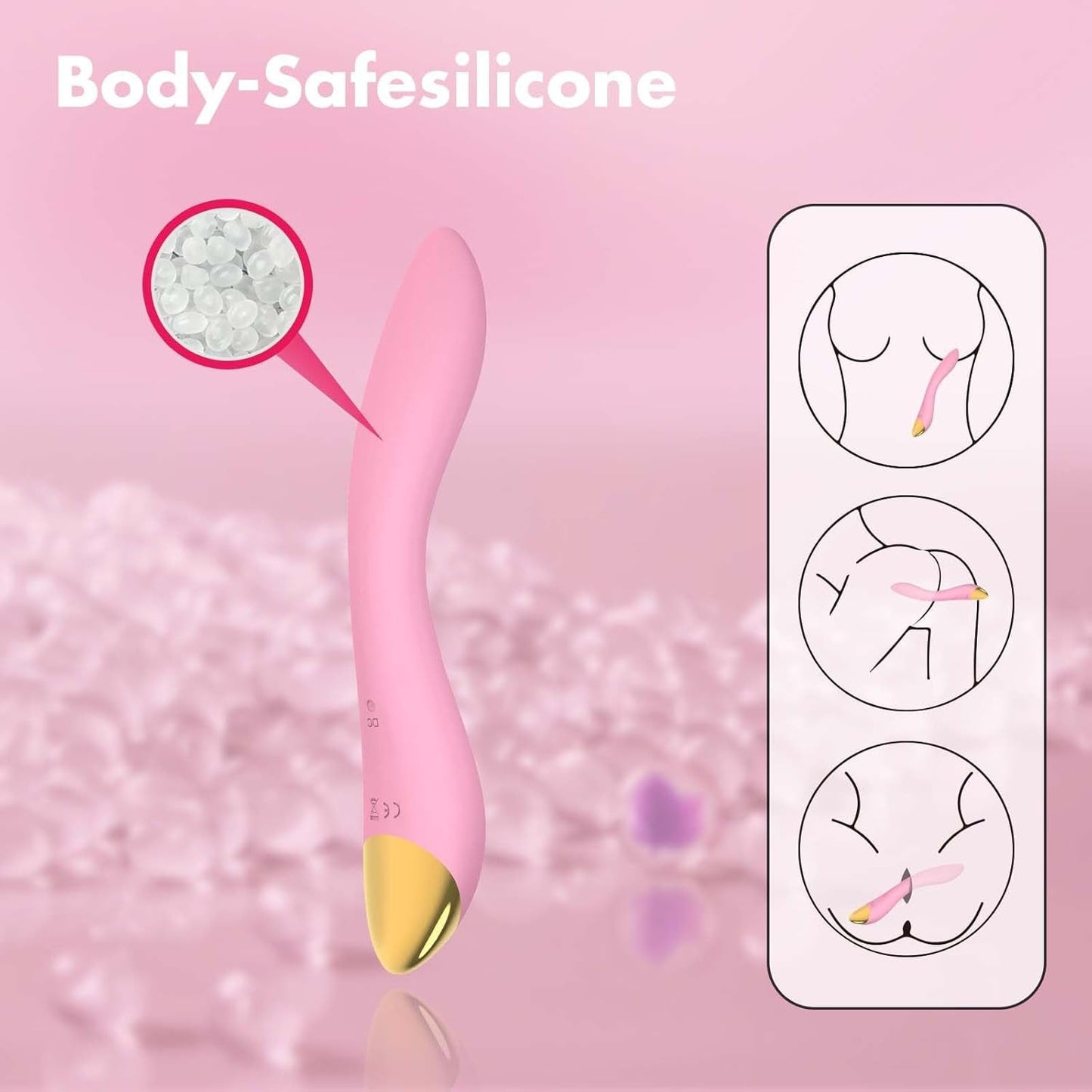 FlamingoFlex G - Spot Vibrator Wand, 9 Modes - Vixen | Nova Network